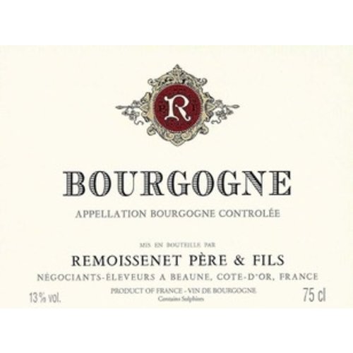 Wine REMOISSENET BOURGOGNE ROUGE 2017 Wine REMOISSENET BOURGOGNE ROUGE 2017