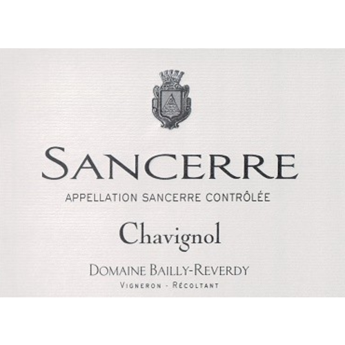 Wine DOMAINE BAILLY-REVERDY SANCERRE CHAVIGNOL 2018 Wine DOMAINE BAILLY-REVERDY SANCERRE CHAVIGNOL 2018