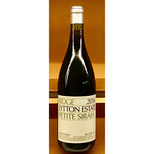 Wine RIDGE PETITE SIRAH LYTTON ESTATE 2016 Wine RIDGE PETITE SIRAH LYTTON ESTATE 2016