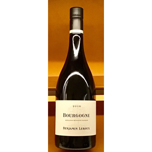 Wine BENJAMIN LEROUX BOURGOGNE ROUGE 2016 Wine BENJAMIN LEROUX BOURGOGNE ROUGE 2016