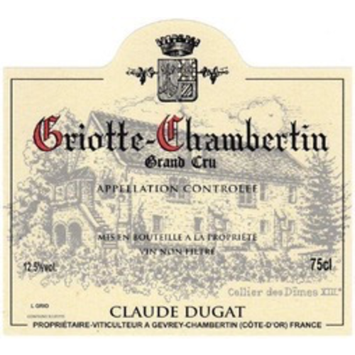 Wine CLAUDE DUGAT GRIOTTE-CHAMBERTIN GRAND CRU 2016 Wine CLAUDE DUGAT GRIOTTE-CHAMBERTIN GRAND CRU 2016