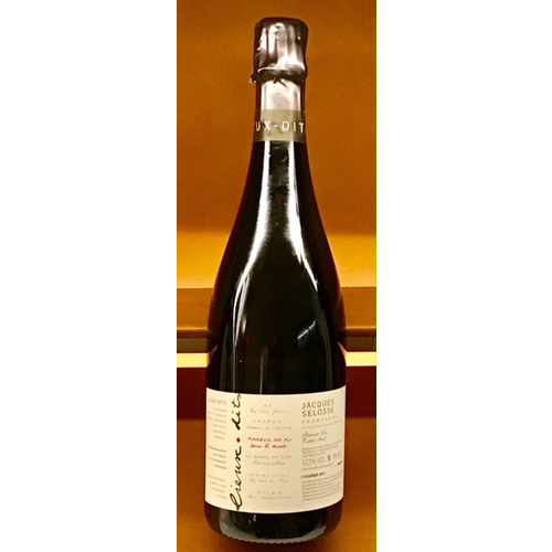 Sparkling JACQUES SELOSSE BLANC DE NOIRS EXTRA BRUT SOUS LE MONT 1ER CRU CHAMPAGNE NV Sparkling JACQUES SELOSSE BLANC DE NOIRS EXTRA BRUT SOUS LE MONT 1ER CRU CHAMPAGNE NV