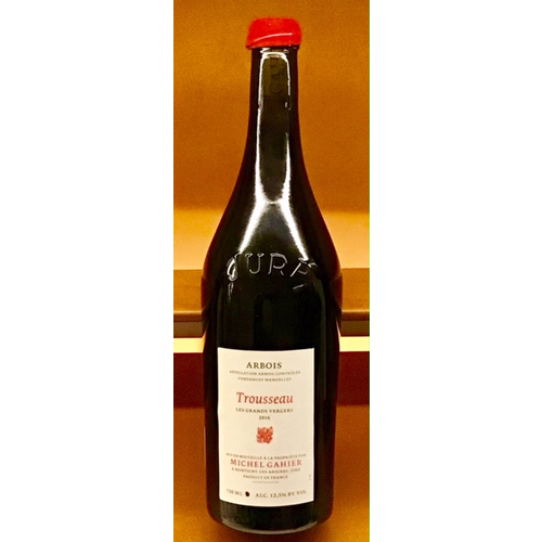 Wine MICHEL GAHIER TROUSSEAU ARBOIS ROUGE 'LES GRANDS VERGERS' 2016 Wine MICHEL GAHIER TROUSSEAU ARBOIS ROUGE 'LES GRANDS VERGERS' 2016
