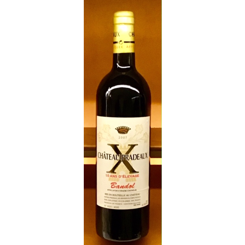 Wine CH PRADEAUX BANDOL  X - 10 ANS DELEVAGE  2007