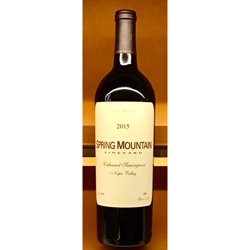 Wine SPRING MOUNTAIN VINEYARD ESTATE CABERNET SAUVIGNON 2015 Wine SPRING MOUNTAIN VINEYARD ESTATE CABERNET SAUVIGNON 2015