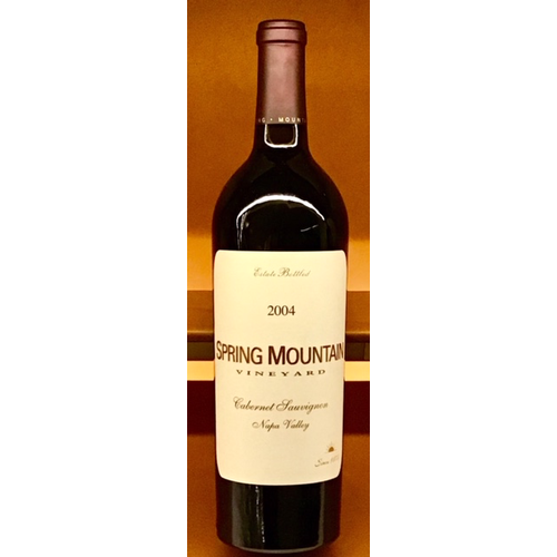 Wine SPRING MOUNTAIN VINEYARD ESTATE CABERNET SAUVIGNON 2004 Wine SPRING MOUNTAIN VINEYARD ESTATE CABERNET SAUVIGNON 2004