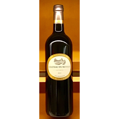 Wine CHATEAU DU RETOUT 2015 Wine CHATEAU DU RETOUT 2015