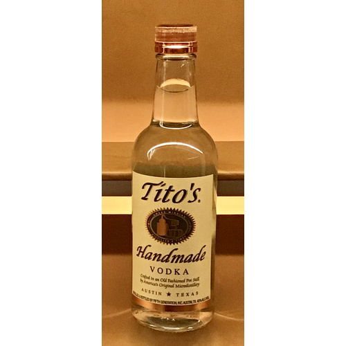 Spirits TITO’S HANDMADE VODKA 375ML Spirits TITO’S HANDMADE VODKA 375ML