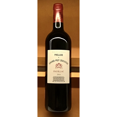 Wine CHATEAU PRELUDE A GRAND PUY DUCASSE 2016 Wine CHATEAU PRELUDE A GRAND PUY DUCASSE 2016
