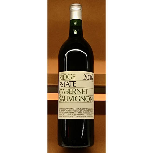 Wine RIDGE ESTATE CABERNET SAUVIGNON 2017 Wine RIDGE ESTATE CABERNET SAUVIGNON 2017