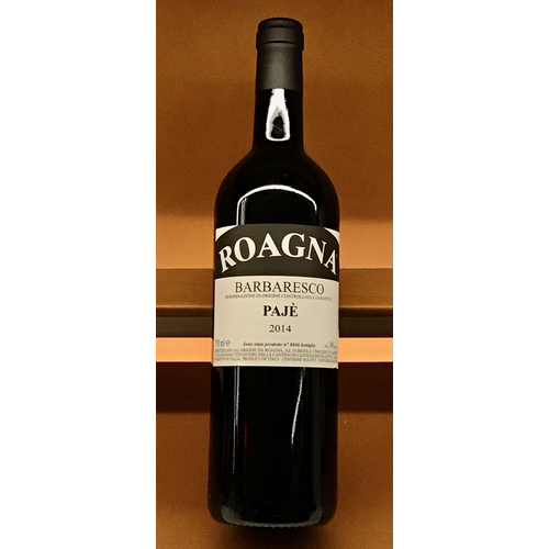 Wine ROAGNA BARBARESCO 'PAJE' 2014 Wine ROAGNA BARBARESCO 'PAJE' 2014