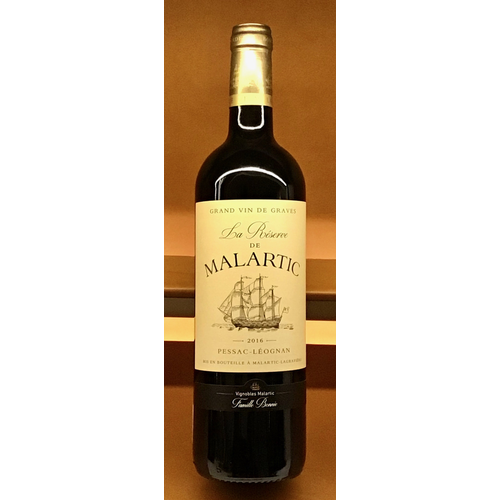 Wine MALARTIC ‘LA RESERVE DE MALARTIC’ 2016 Wine MALARTIC ‘LA RESERVE DE MALARTIC’ 2016