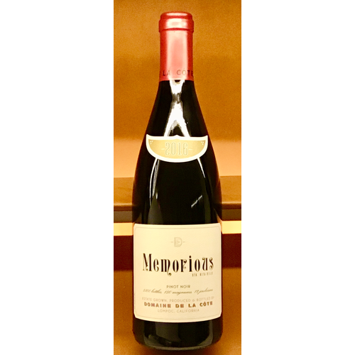 Wine DOMAINE DE LA COTE “MEMORIOUS” PINOT NOIR 2016 Wine DOMAINE DE LA COTE “MEMORIOUS” PINOT NOIR 2016