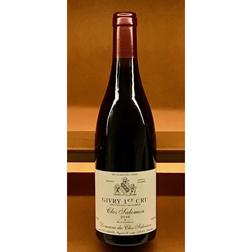 Wine DOMAINE DE CLOS SALOMON GIVRY 'CLOS SALOMON' 1ER CRU 2016 Wine DOMAINE DE CLOS SALOMON GIVRY 'CLOS SALOMON' 1ER CRU 2016