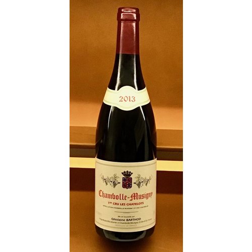 Wine GHISLAINE BARTHOD CHAMBOLLE-MUSIGNY 'LES CHATELOTS' 1ER CRU 2013 Wine GHISLAINE BARTHOD CHAMBOLLE-MUSIGNY 'LES CHATELOTS' 1ER CRU 2013