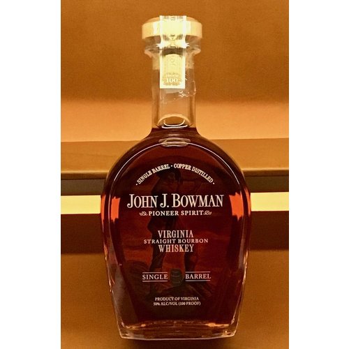 Spirits BOWMAN, JOHN J. SINGLE BARREL BOURBON Spirits BOWMAN, JOHN J. SINGLE BARREL BOURBON