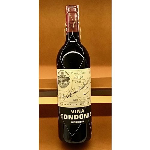 Wine LOPEZ DE HEREDIA ‘VINA TONDONIA' RESERVA 2007 Wine LOPEZ DE HEREDIA ‘VINA TONDONIA' RESERVA 2007