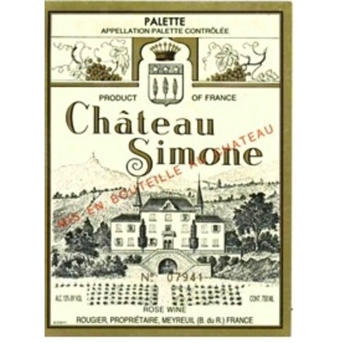 Wine CH SIMONE PALETTE ROSE 2016 Wine CH SIMONE PALETTE ROSE 2016