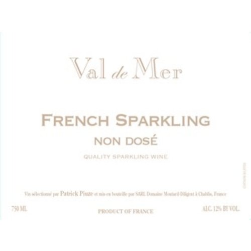 Sparkling PATRICK PIUZE NON DOSE CREMANT DE BOURGOGNE VAL DE MER NV Sparkling PATRICK PIUZE NON DOSE CREMANT DE BOURGOGNE VAL DE MER NV