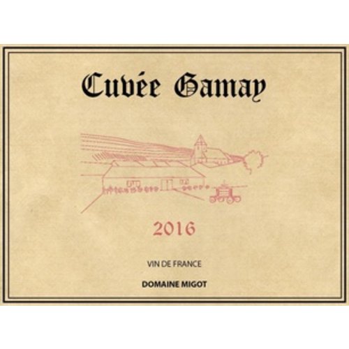 Wine MIGOT CUVEE GAMAY 2016 Wine MIGOT CUVEE GAMAY 2016
