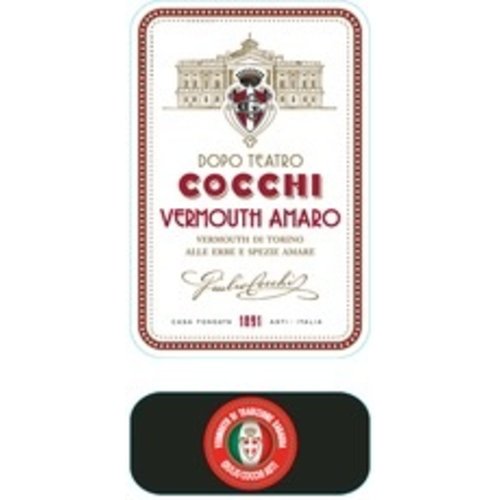 Fortified Wine COCCHI VERMOUTH AMARO DOPO TEATRO 500ML Fortified Wine COCCHI VERMOUTH AMARO DOPO TEATRO 500ML