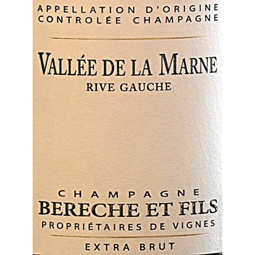 Sparkling BERECHE ET FILS EXTRA BRUT 'RIVE GAUCHE' CHAMPAGNE 2014 Sparkling BERECHE ET FILS EXTRA BRUT 'RIVE GAUCHE' CHAMPAGNE 2014