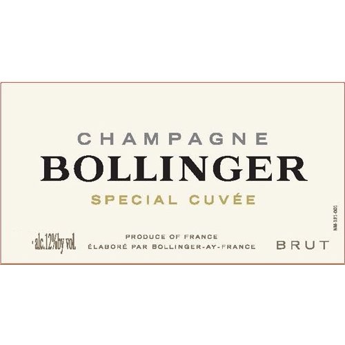 Sparkling BOLLINGER BRUT 'SPECIAL CUVEE' CHAMPAGNE NV Sparkling BOLLINGER BRUT 'SPECIAL CUVEE' CHAMPAGNE NV