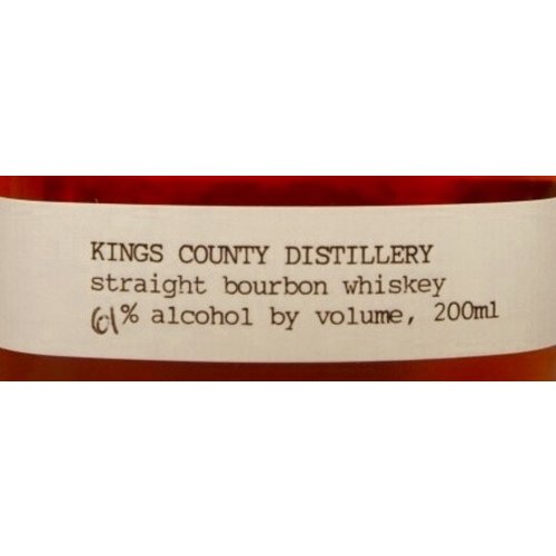 Spirits KINGS COUNTY DISTILLERY BOURBON WHISKEY 200ML Spirits KINGS COUNTY DISTILLERY BOURBON WHISKEY 200ML