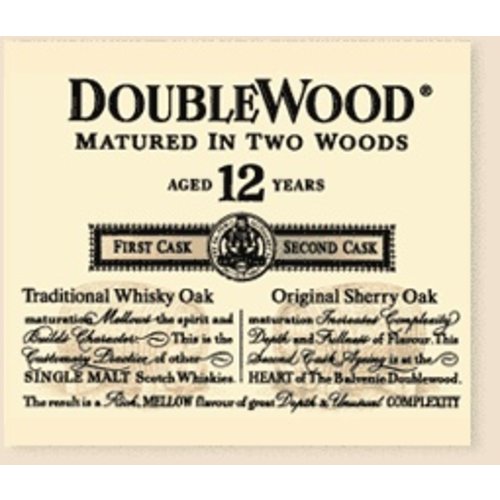 Spirits BALVENIE 'DOUBLEWOOD' 12YR Spirits BALVENIE 'DOUBLEWOOD' 12YR