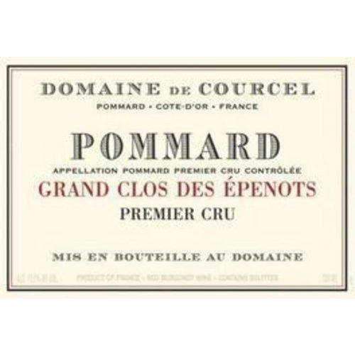 Wine DOMAINE DE COURCEL POMMARD 'GRAND CLOS DES EPENOTS' 1ER CRU 2009 Wine DOMAINE DE COURCEL POMMARD 'GRAND CLOS DES EPENOTS' 1ER CRU 2009