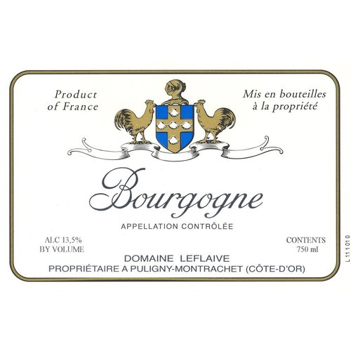 Wine DOMAINE LEFLAIVE BOURGOGNE BLANC 2016 Wine DOMAINE LEFLAIVE BOURGOGNE BLANC 2016