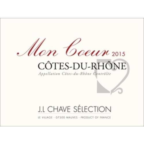 Wine JL CHAVE COTES DU RHONE ‘MON COEUR’ 2016 Wine JL CHAVE COTES DU RHONE ‘MON COEUR’ 2016