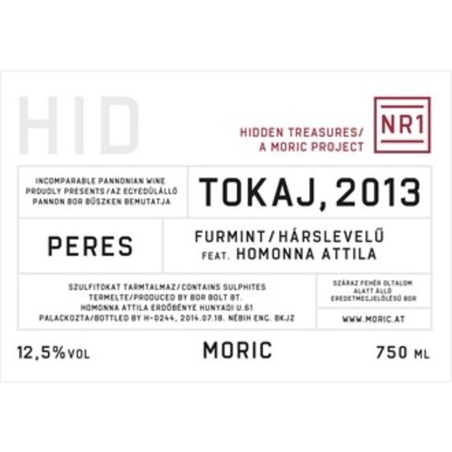 Wine MORIC HIDDEN TREASURES No 1 TOKAJ 2016 Wine MORIC HIDDEN TREASURES No 1 TOKAJ 2016