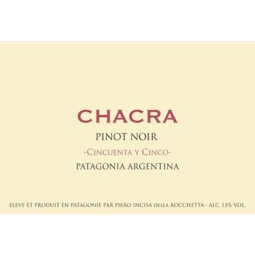 Wine BODEGA CHACRA PINOT NOIR '55' 2016 Wine BODEGA CHACRA PINOT NOIR '55' 2016