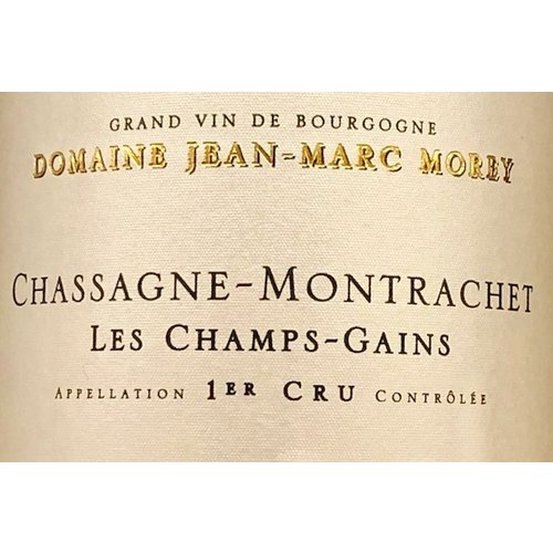 Wine JEAN-MARC MOREY CHASSAGNE MONTRACHET 1ER CRU LES CHAMPS-GAINS 2013 Wine JEAN-MARC MOREY CHASSAGNE MONTRACHET 1ER CRU LES CHAMPS-GAINS 2013