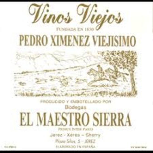 Specialty EL MAESTRO SIERRA PEDRO XIMENEZ 'VIEJISIMO' VORS SHERRY 375ML Specialty EL MAESTRO SIERRA PEDRO XIMENEZ 'VIEJISIMO' VORS SHERRY 375ML