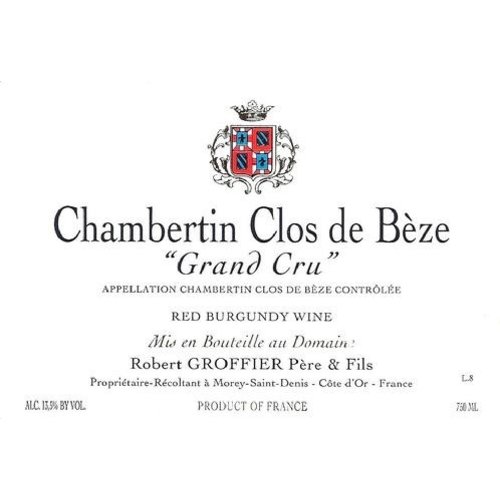 Wine ROBERT GROFFIER CHAMBERTIN-CLOS DE BEZE GRAND CRU 2013 Wine ROBERT GROFFIER CHAMBERTIN-CLOS DE BEZE GRAND CRU 2013