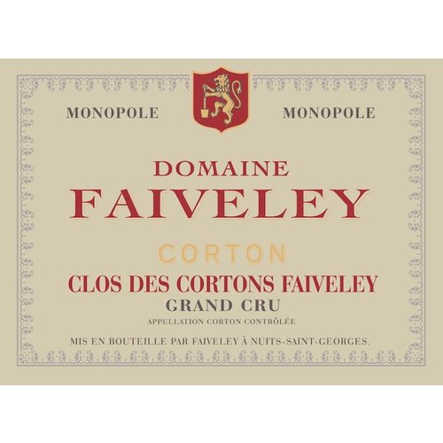 Wine FAIVELEY CORTON-CLOS DES CORTONS FAIVELEY GRAND CRU 2015 Wine FAIVELEY CORTON-CLOS DES CORTONS FAIVELEY GRAND CRU 2015