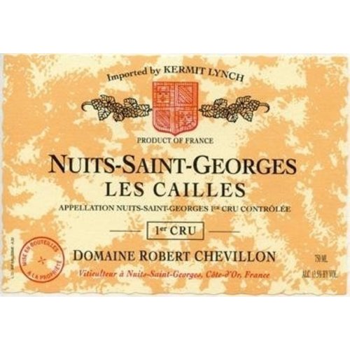 Wine ROBERT CHEVILLON NUITS SAINT GEORGES 'LES CAILLES' 1ER CRU 2014 Wine ROBERT CHEVILLON NUITS SAINT GEORGES 'LES CAILLES' 1ER CRU 2014