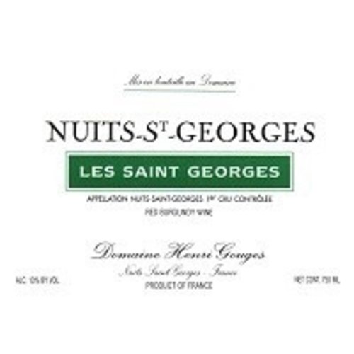 Wine HENRI GOUGES NUITS SAINT GEORGES 'LES SAINT GEORGES' 1ER CRU 2012 Wine HENRI GOUGES NUITS SAINT GEORGES 'LES SAINT GEORGES' 1ER CRU 2012