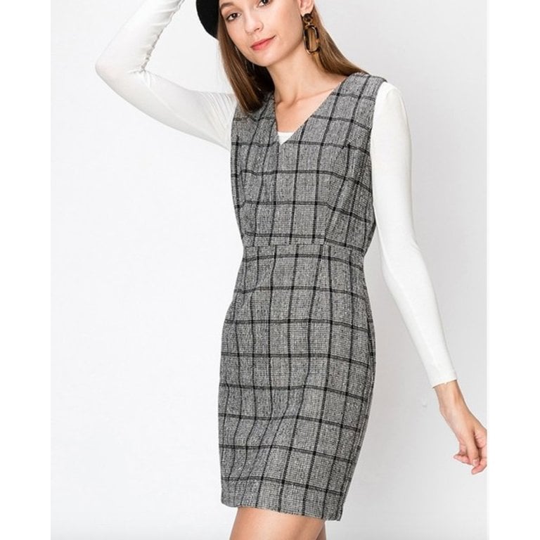 bodycon plaid dress