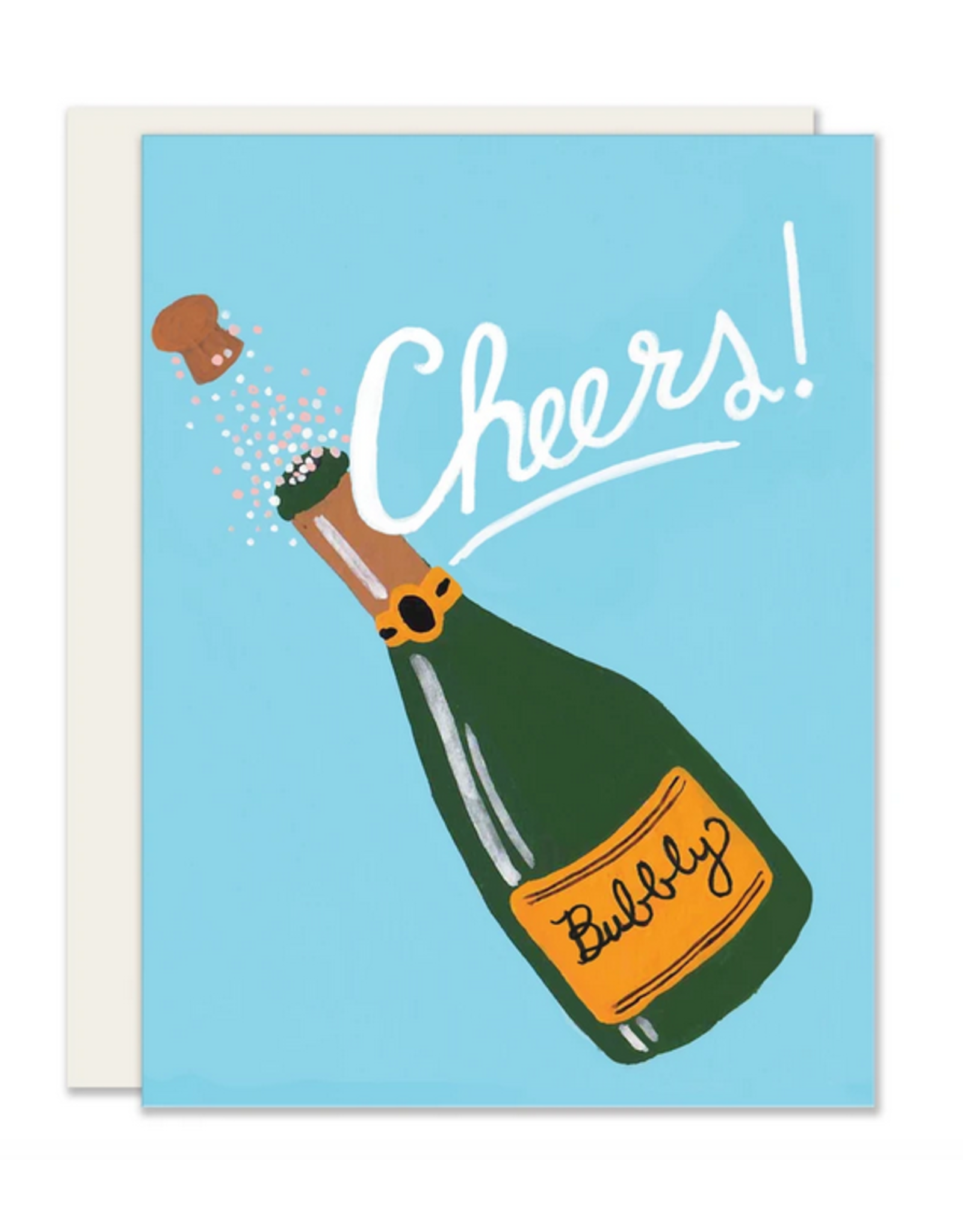 Slightly Stationery Champagne Cheers Card