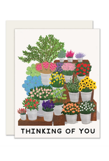 Slightly Stationery Flower Market Card