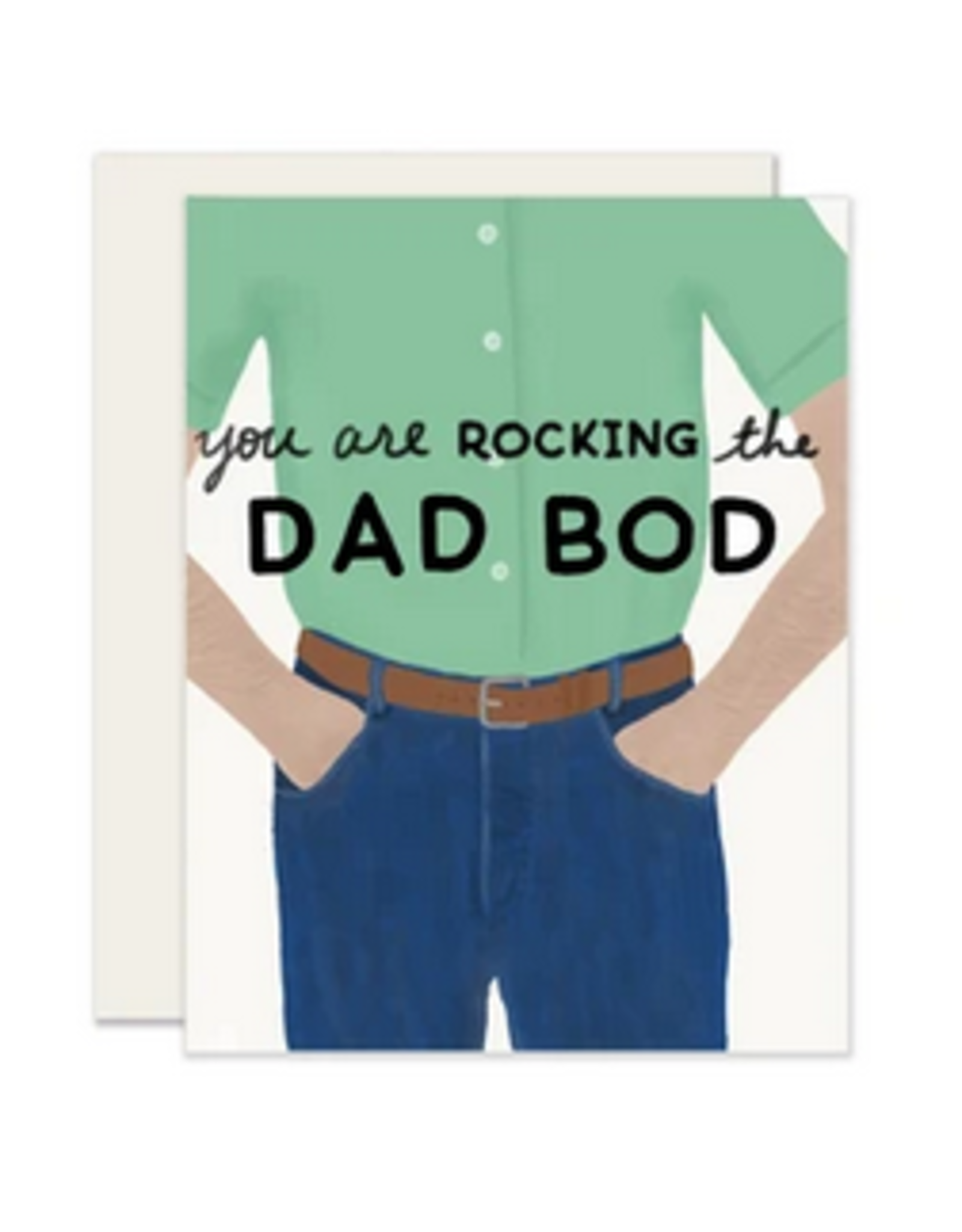 Slightly Stationery Dad Bod Card