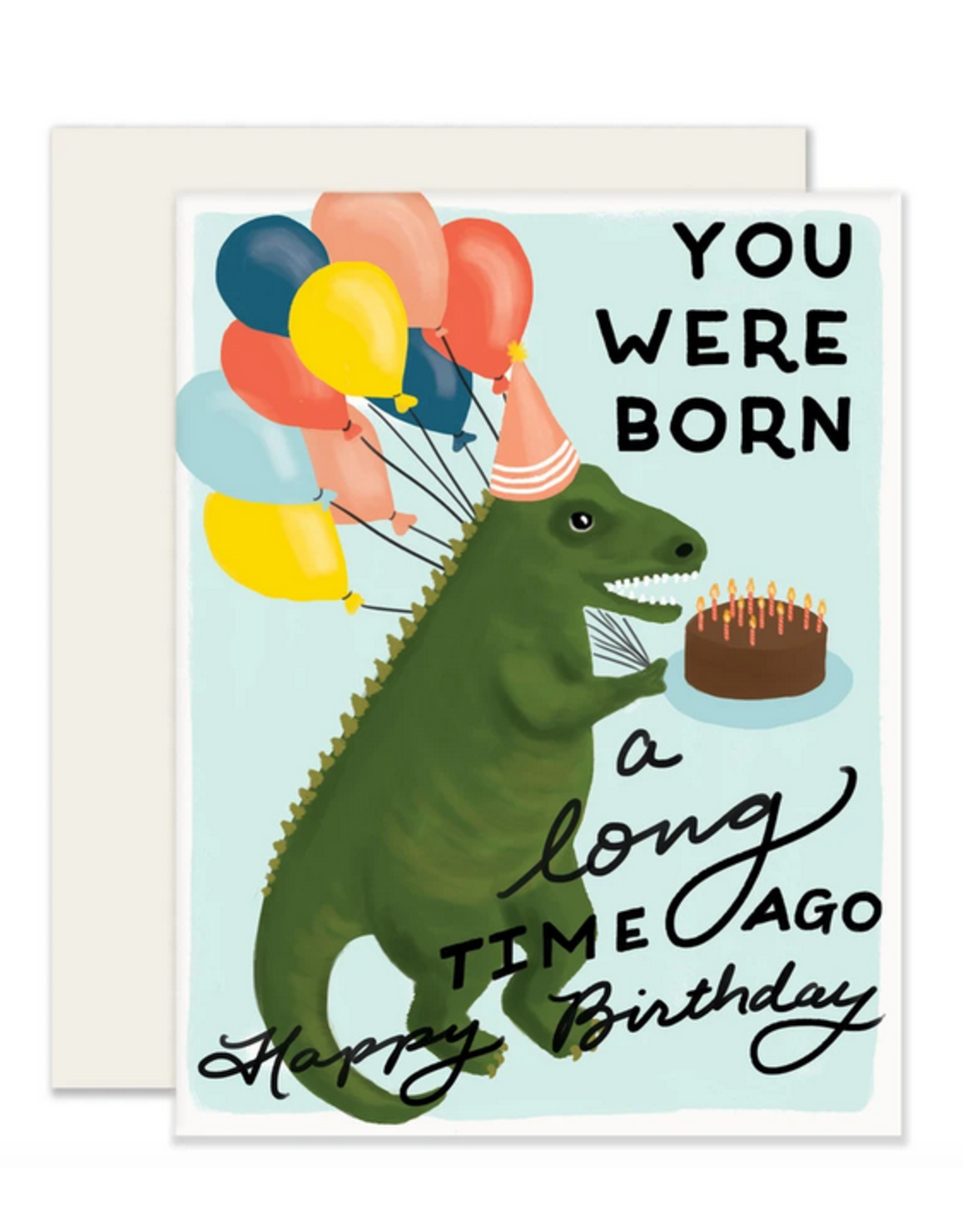 Slightly Stationery Dino Birthday Card