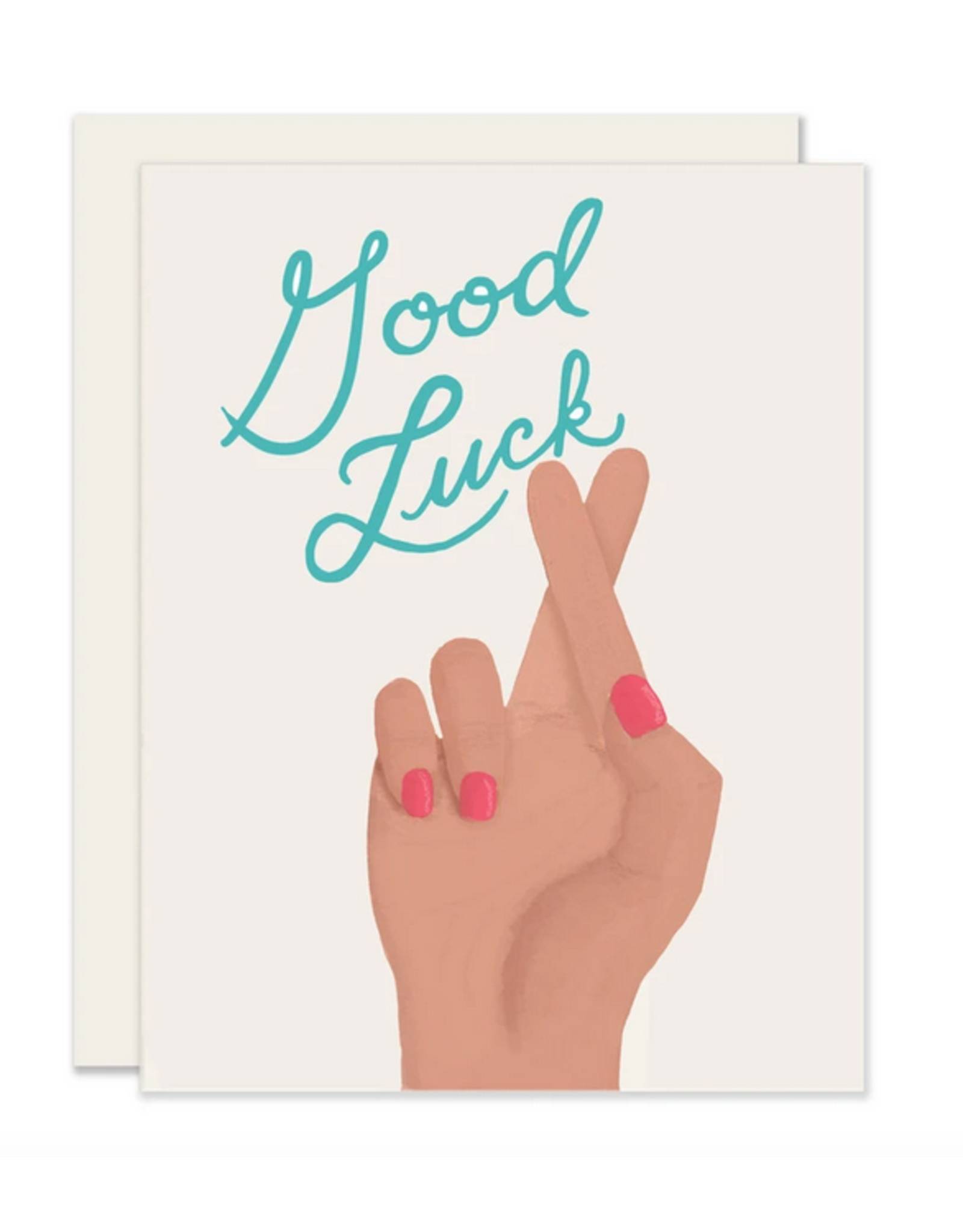 Slightly Stationery Fingers Crossed Card