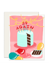 Slightly Stationery 29 Again Card