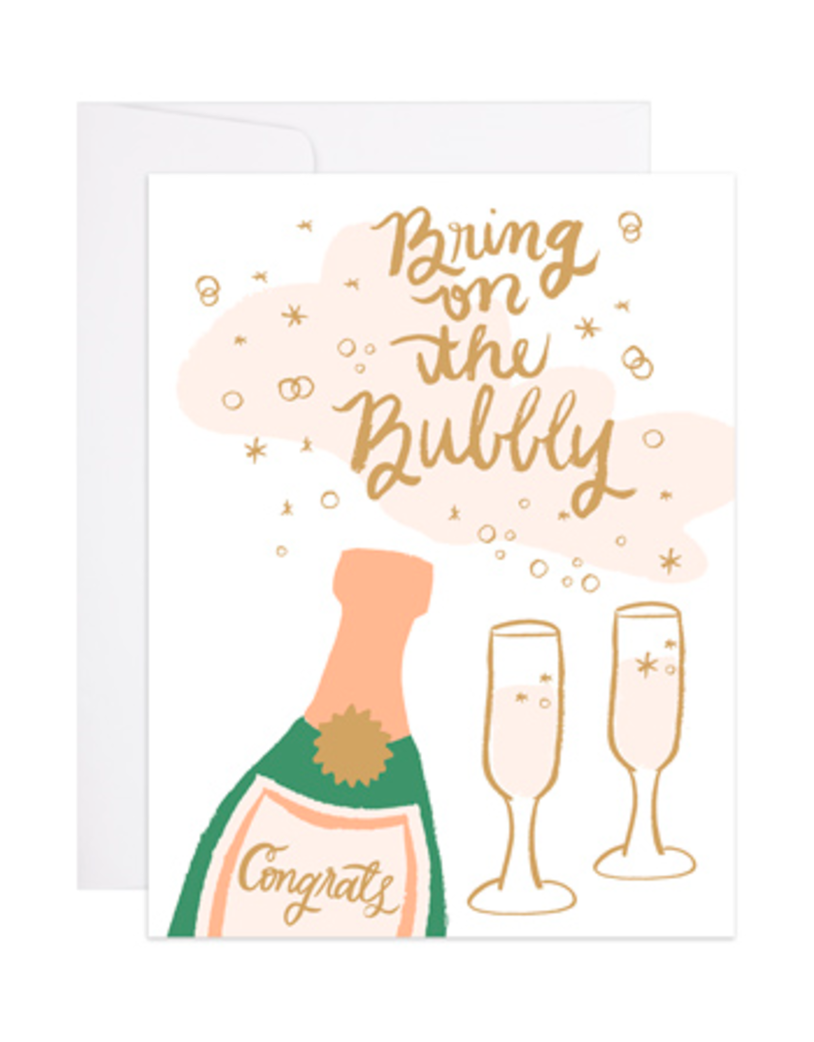 Champagne Bubbles Card Junebug