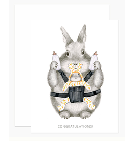 Dear Hancock Congrats New Parent Bunny Card