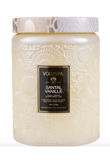 Voluspa Santal Vanille Large Glass Jar Candle